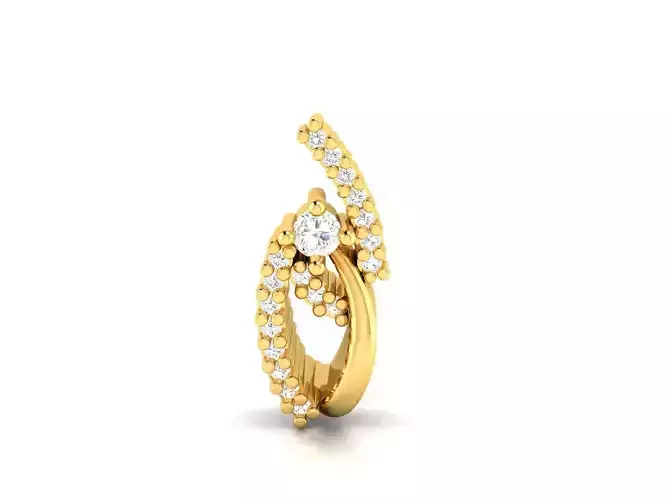 Pendant-183 gold diamond ring