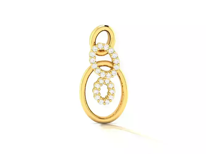 Pendant-171 diamond pendant gold