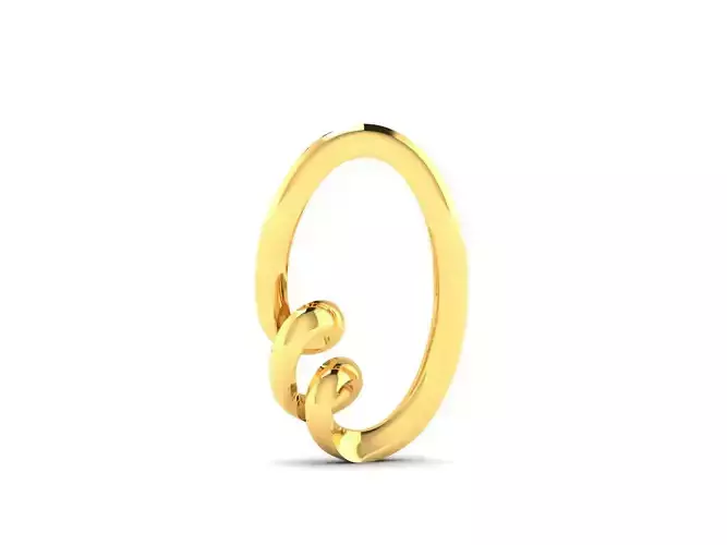 Pendant-1200 gold ring with oval shape