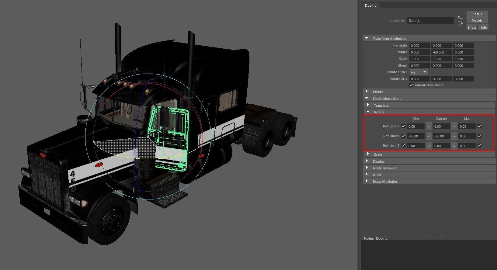 Detailed Peterbilt 379 with interior  3D model_30
