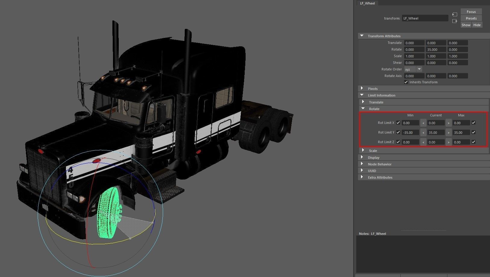 Detailed Peterbilt 379 with interior  3D model_31