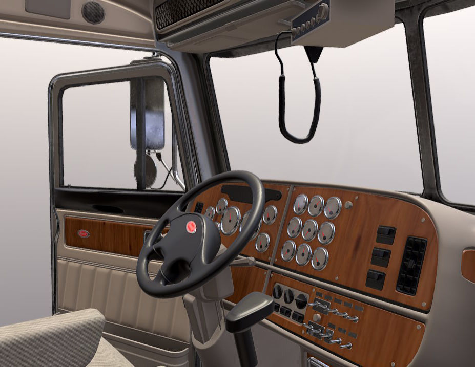 Detailed Peterbilt 379 with interior  3D model_27