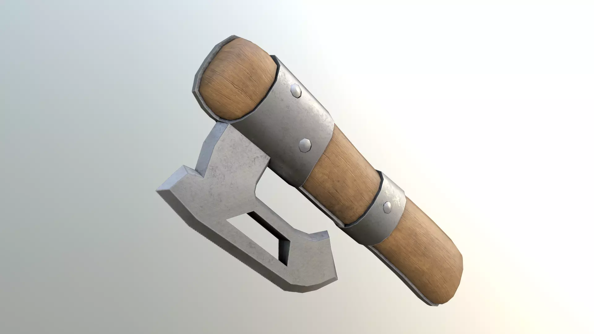 Compact Axe LOW POLY Free low-poly 3D model