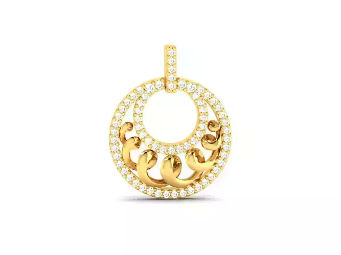 Pendant-1192 diamond pendant gold