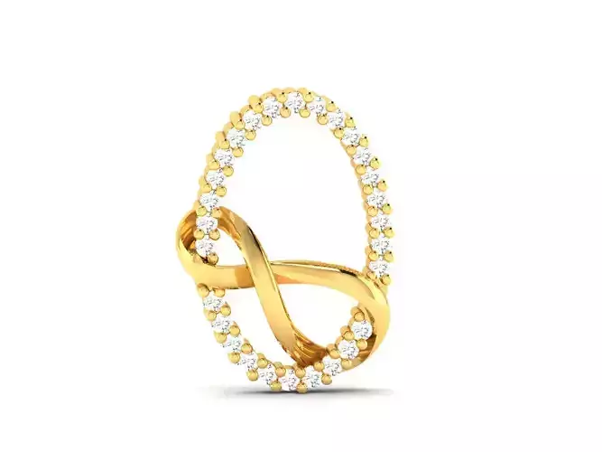 Pendant-1185 infinity pendant with diamonds