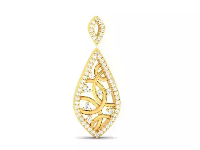 Pendant-1181 diamond pendant gold