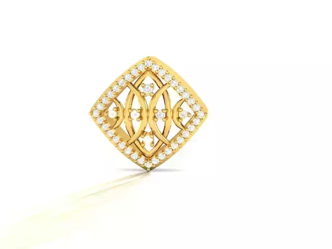 Pendant-1176 diamond pendant gold