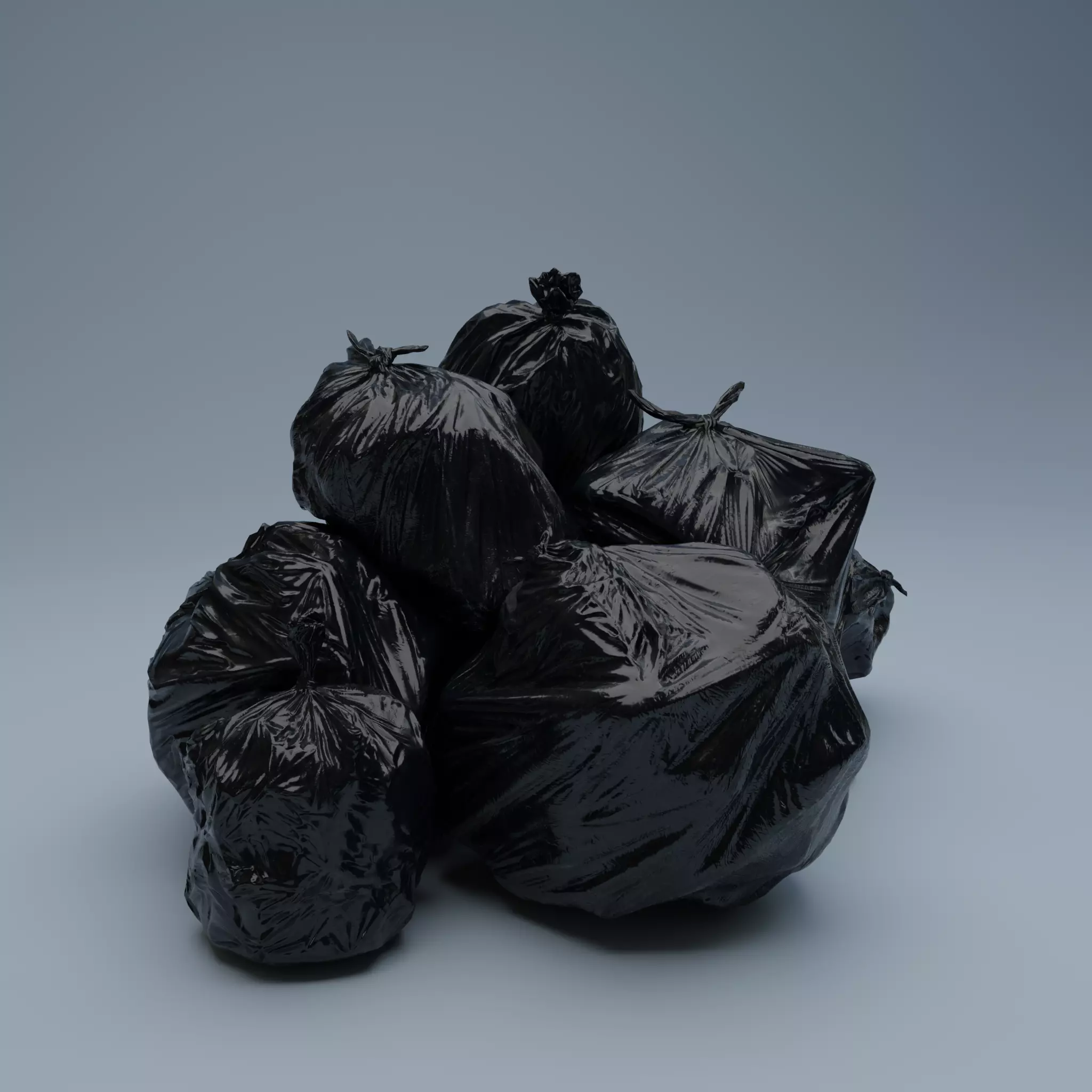 Trashbags Pack - 8 variations 3D Model Collection_0