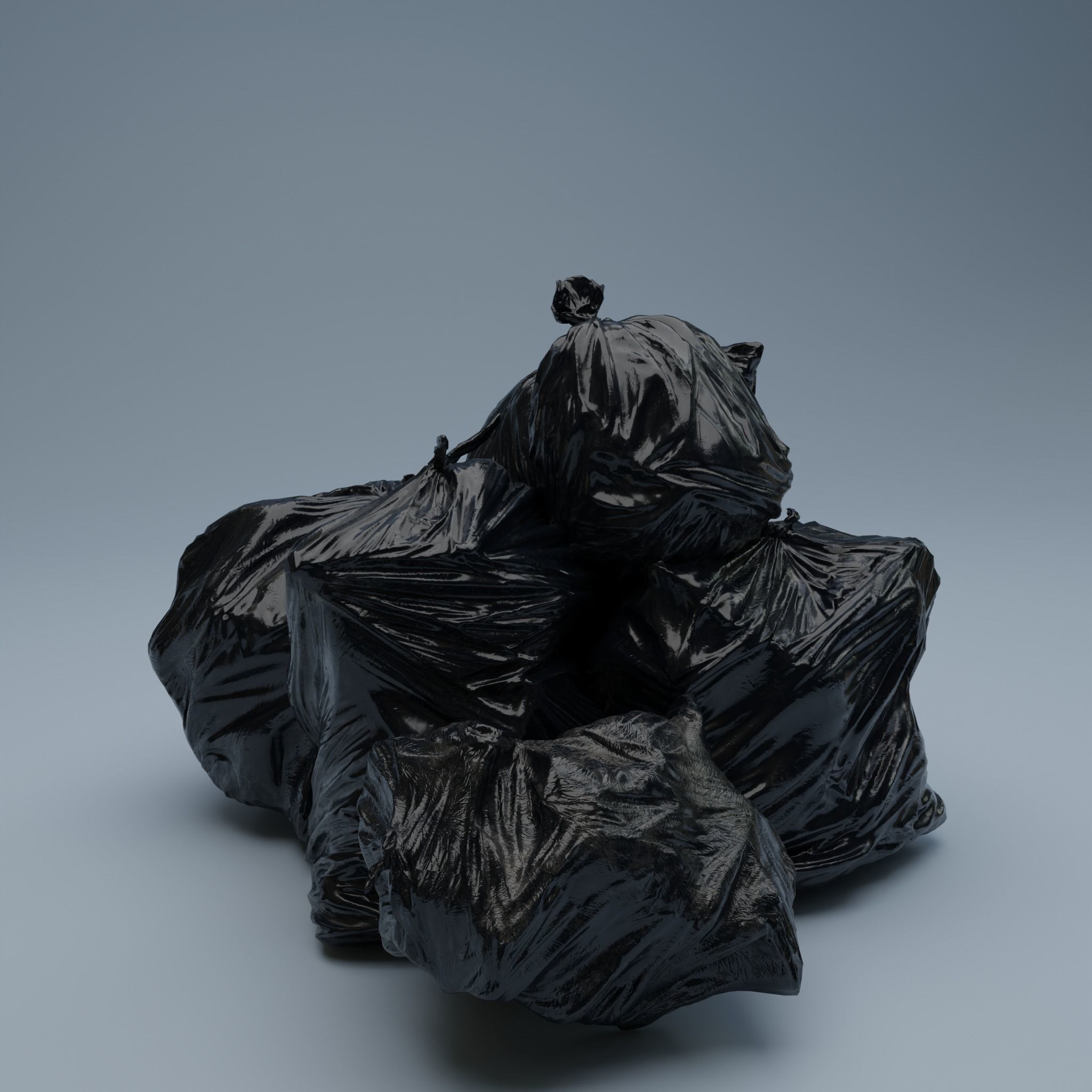 Trashbags Pack - 8 variations 3D Model Collection_6