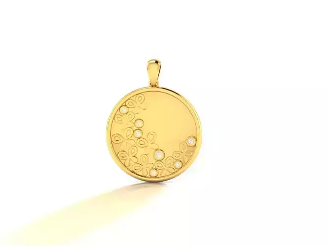 Pendant-1167 gold pendant with diamonds