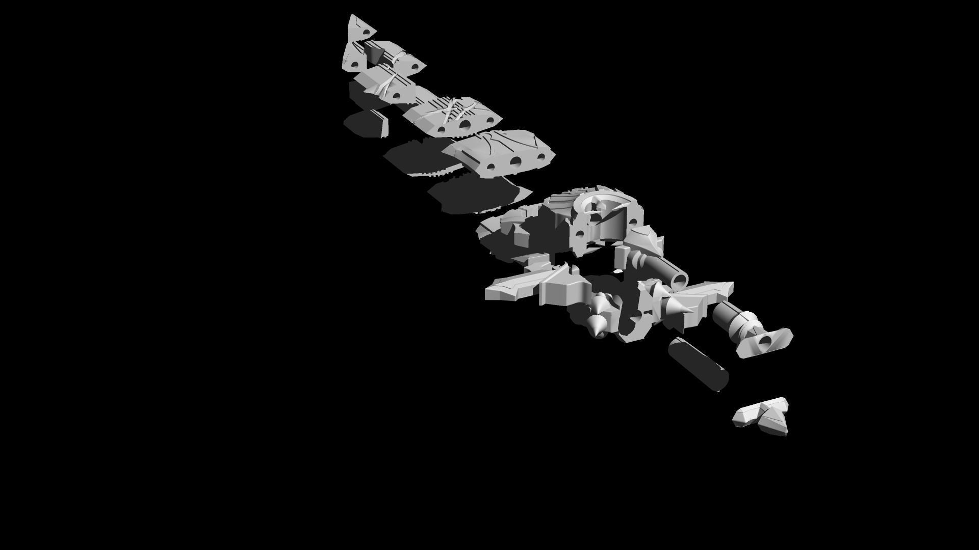 Genshin Impact Claimore Wolfs Gravestone 3D print model_8