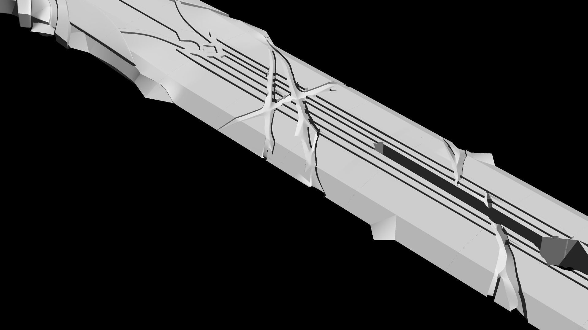 Genshin Impact Claimore Wolfs Gravestone 3D print model_4