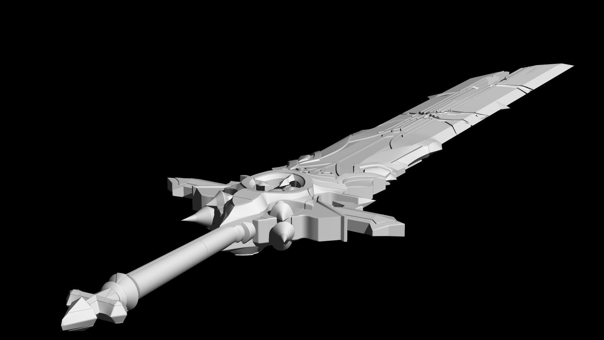 Genshin Impact Claimore Wolfs Gravestone 3D print model_5