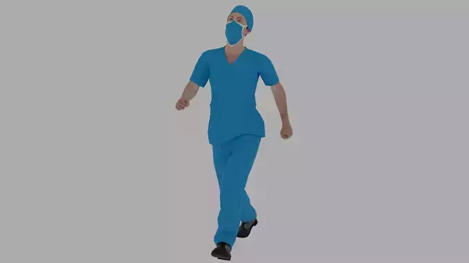 Rigged Nurse character 2