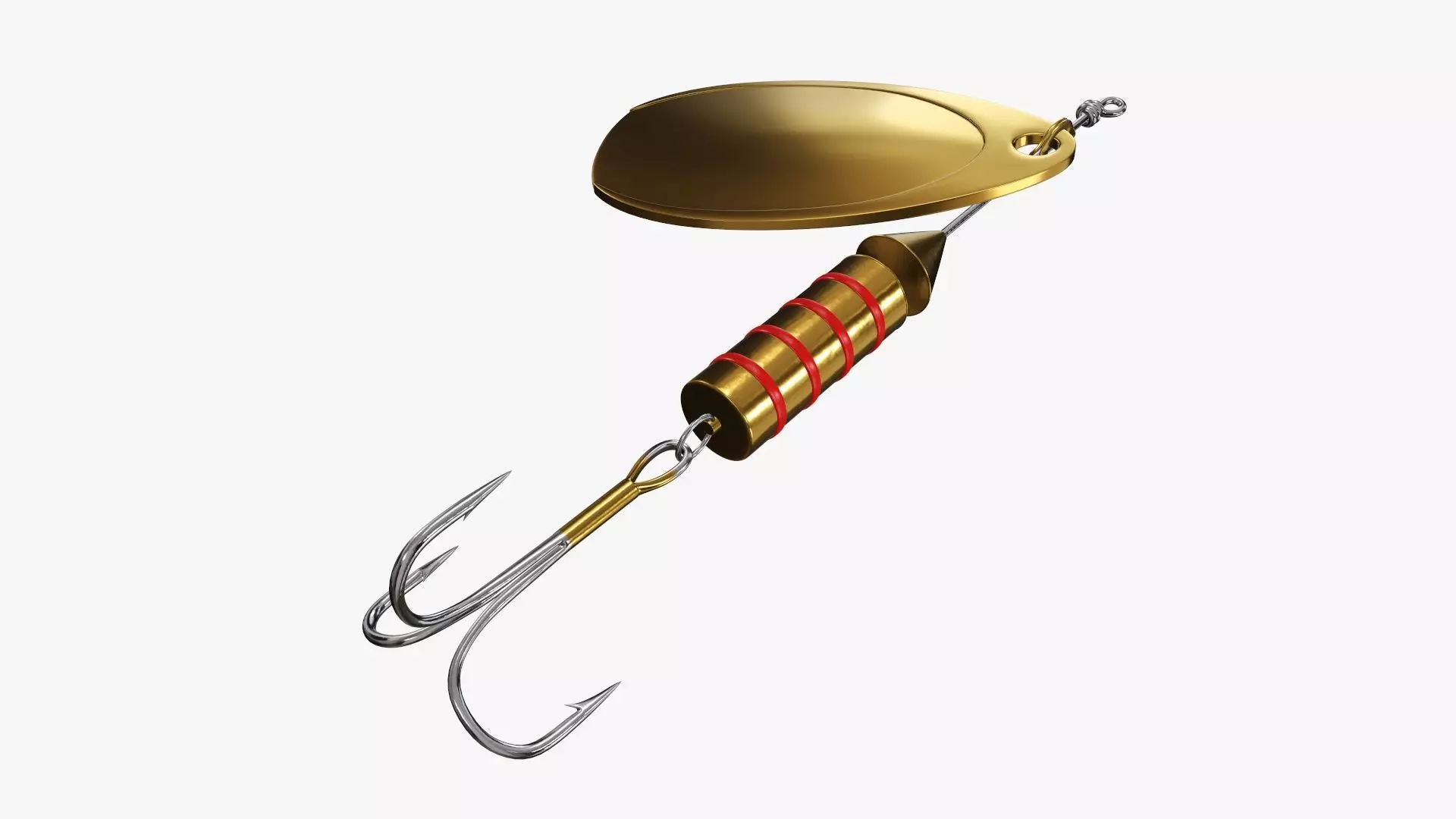 Fishing bait spinner 01 3D model