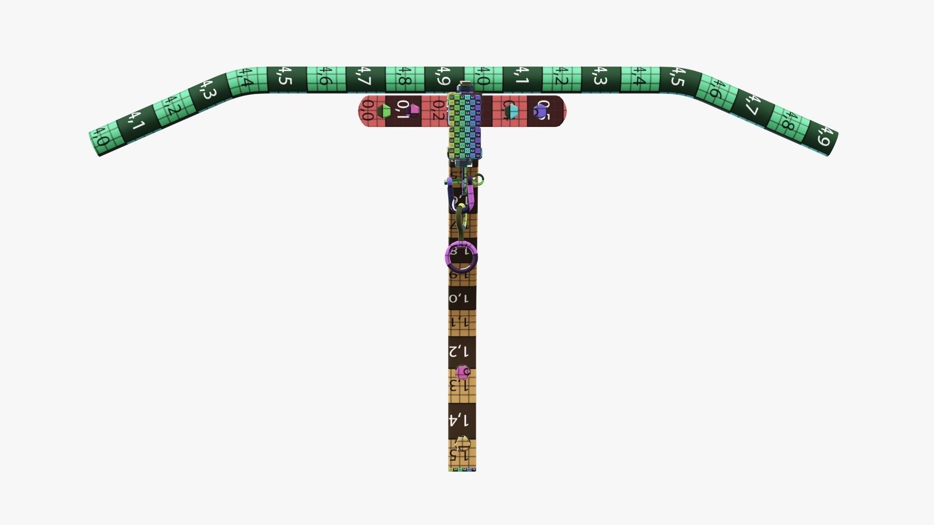 Fitness pull-up bar 01 3D model_18