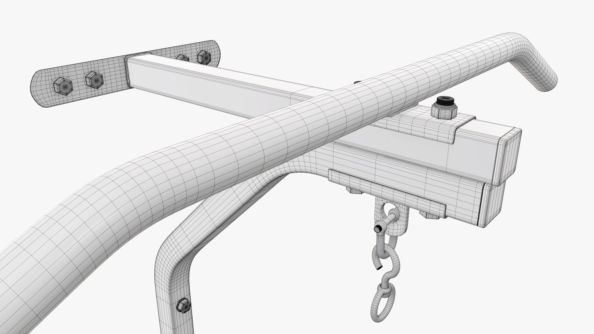 Fitness pull-up bar 01 3D model_13
