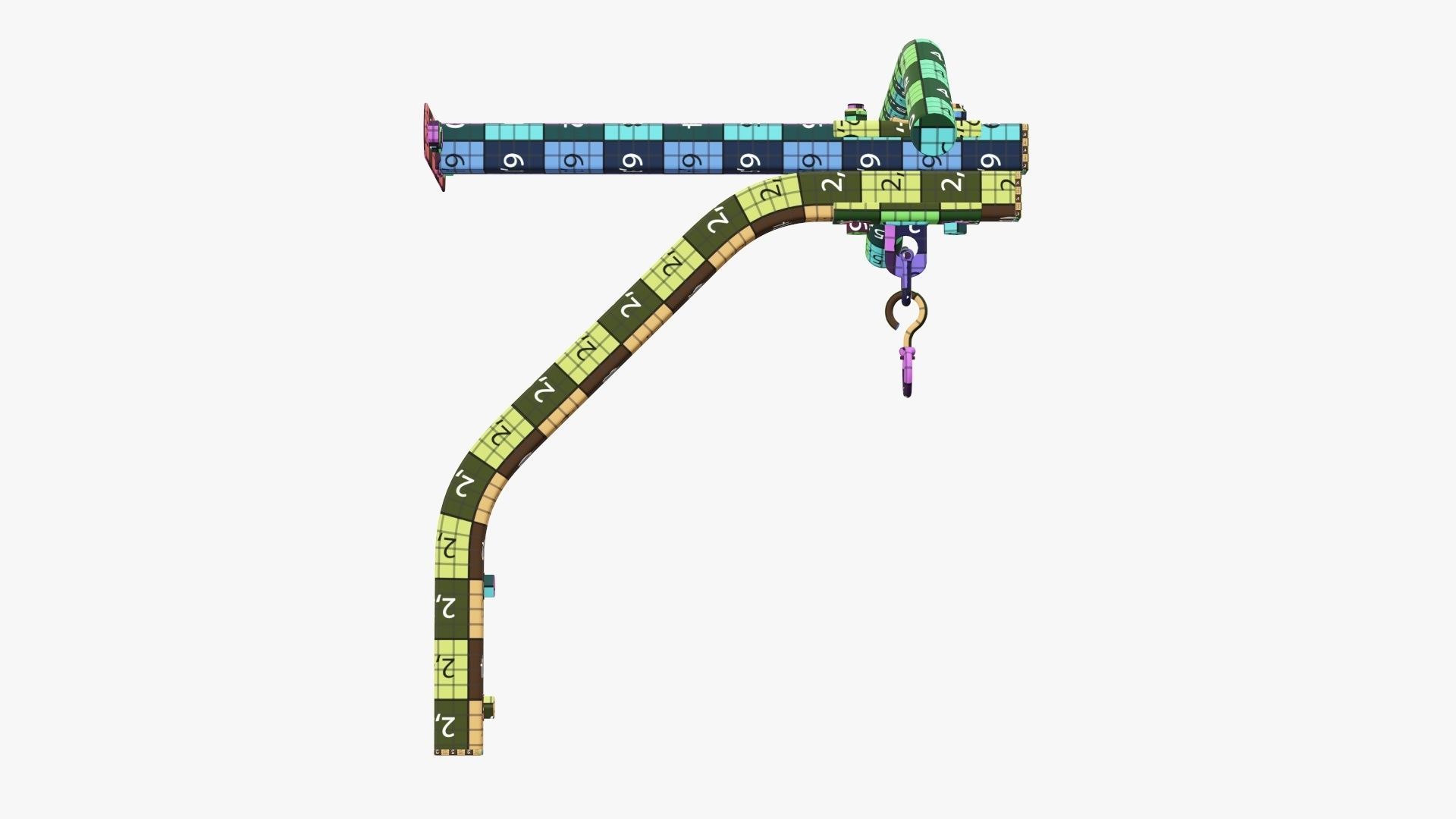 Fitness pull-up bar 01 3D model_17