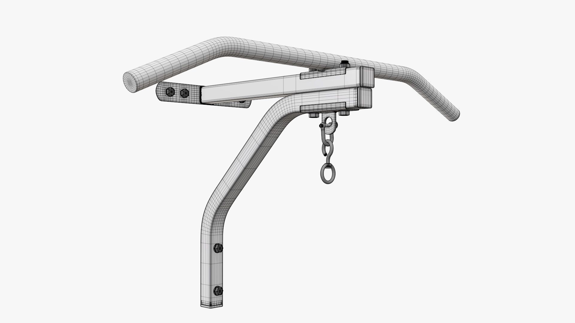Fitness pull-up bar 01 3D model_7