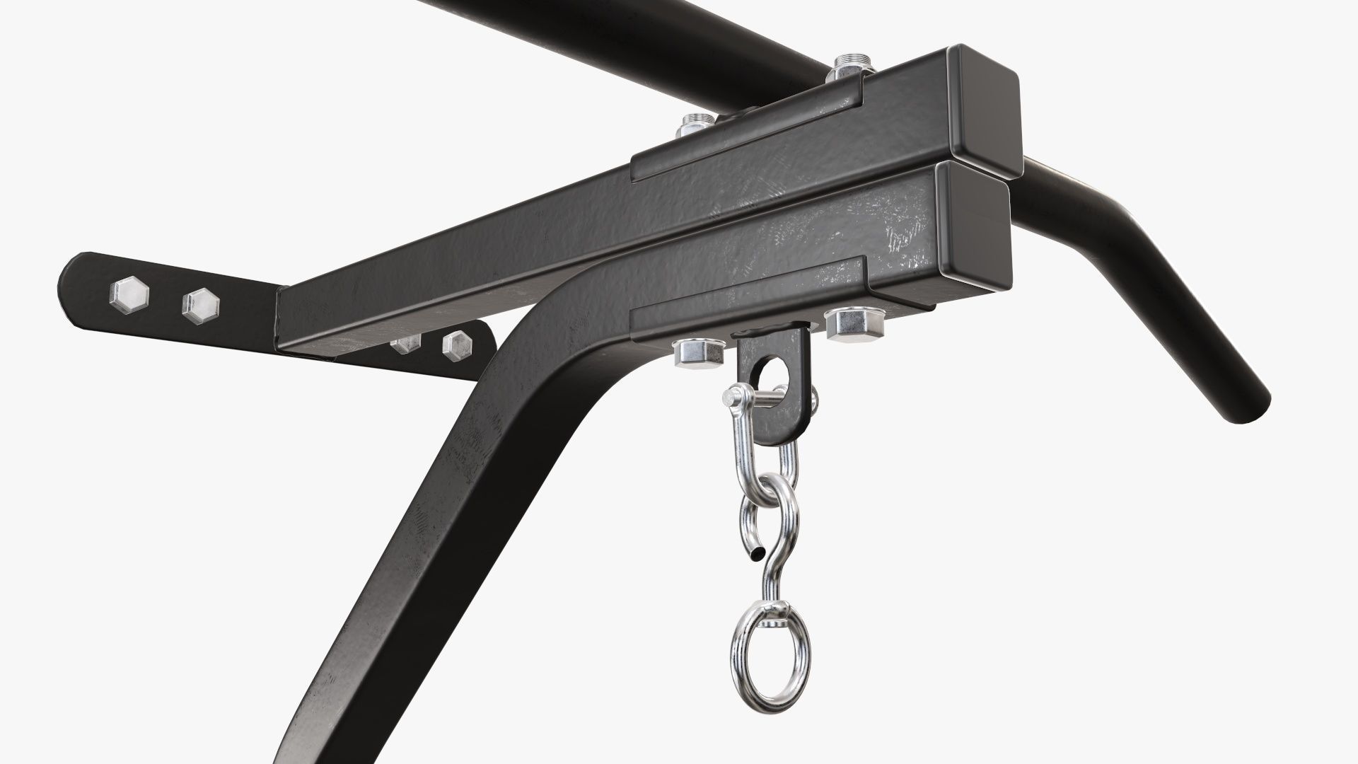 Fitness pull-up bar 01 3D model_2