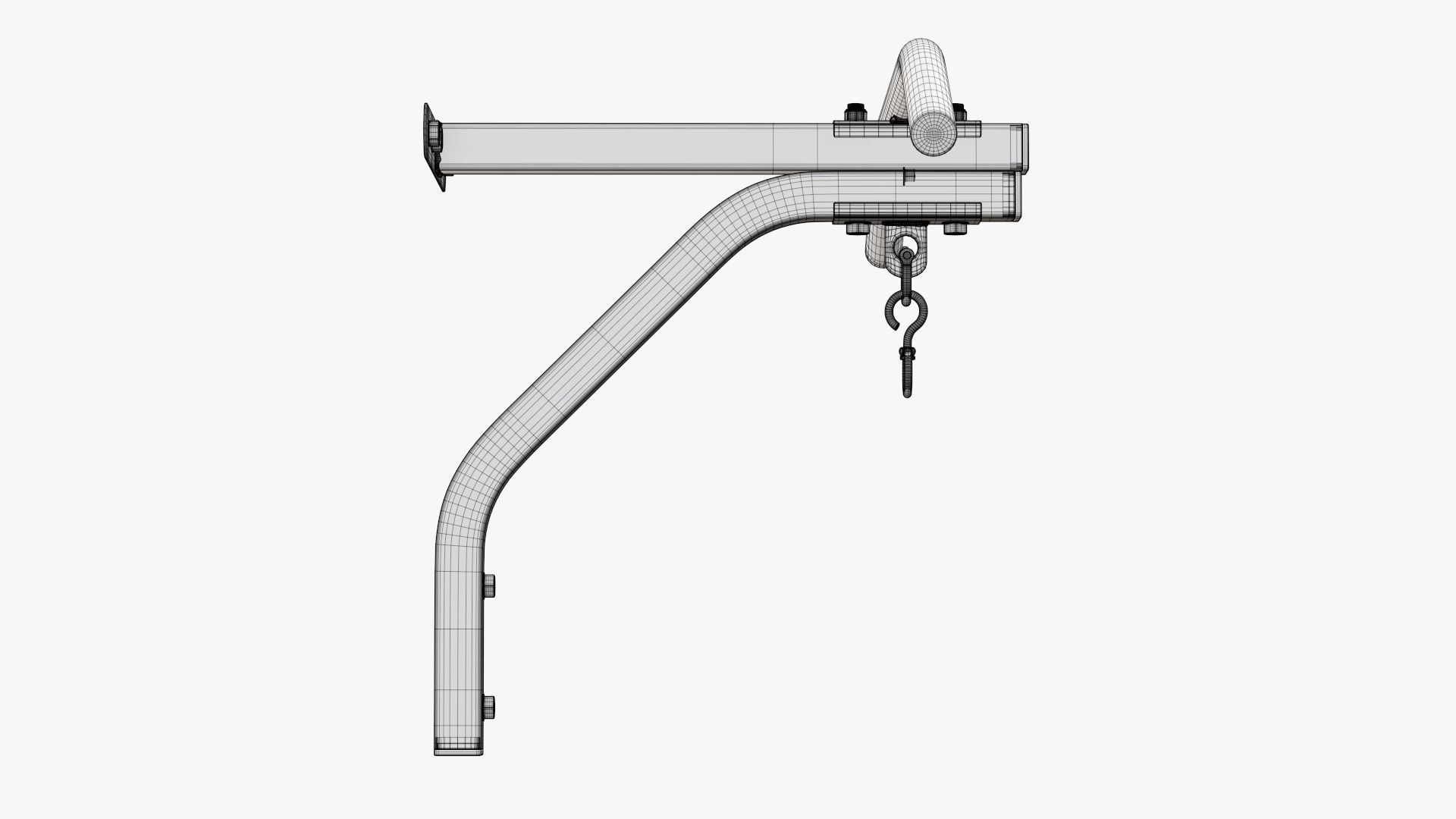 Fitness pull-up bar 01 3D model_10
