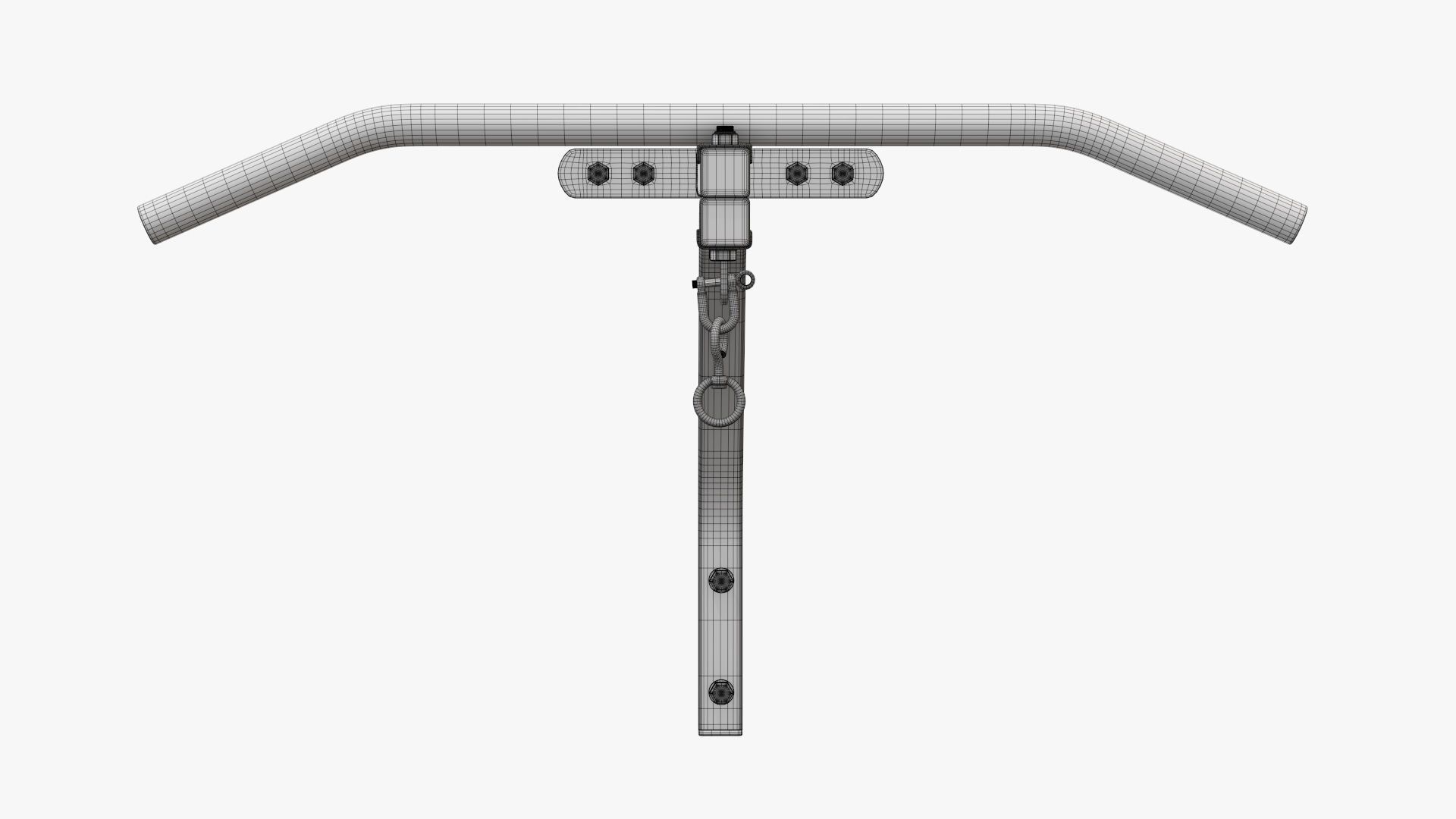 Fitness pull-up bar 01 3D model_11