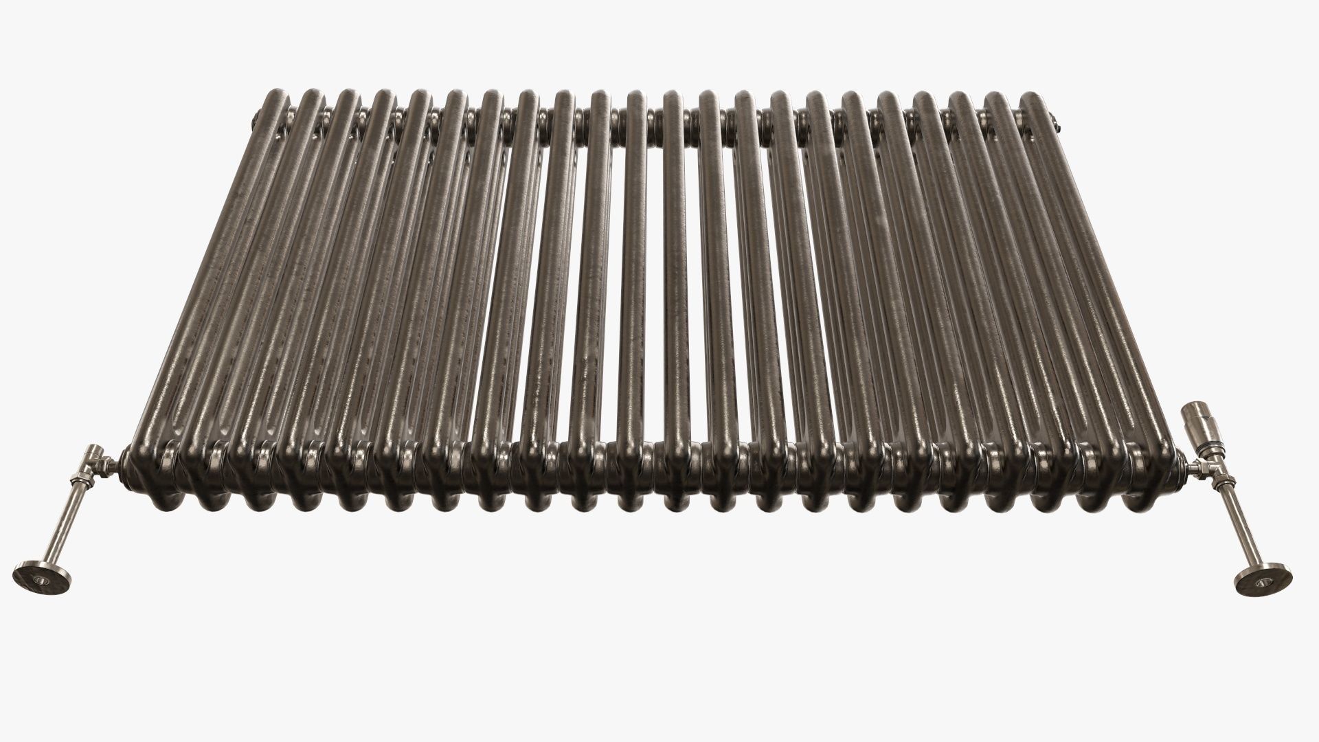 Column bare radiator horizontal 01 3D model_9