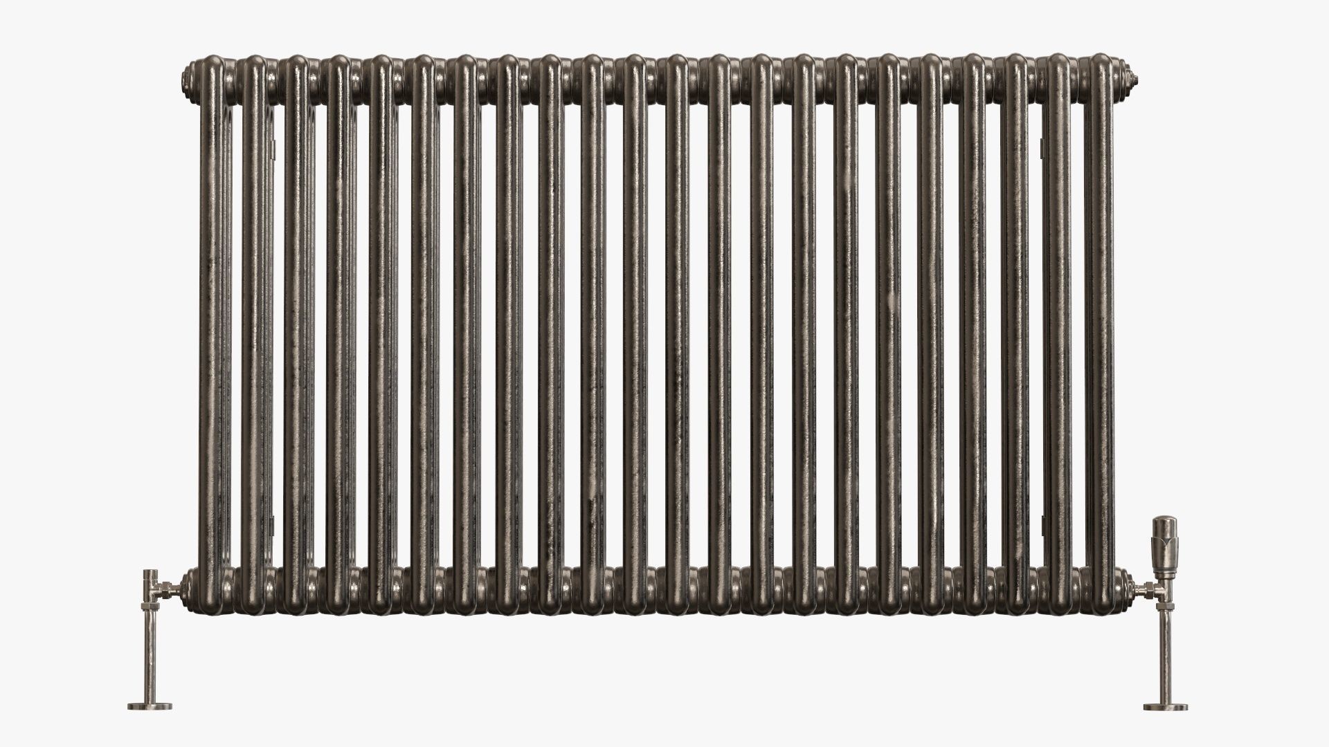 Column bare radiator horizontal 01 3D model_6