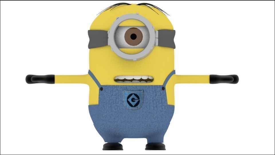Minion 3D model Free low-poly 3D model_1
