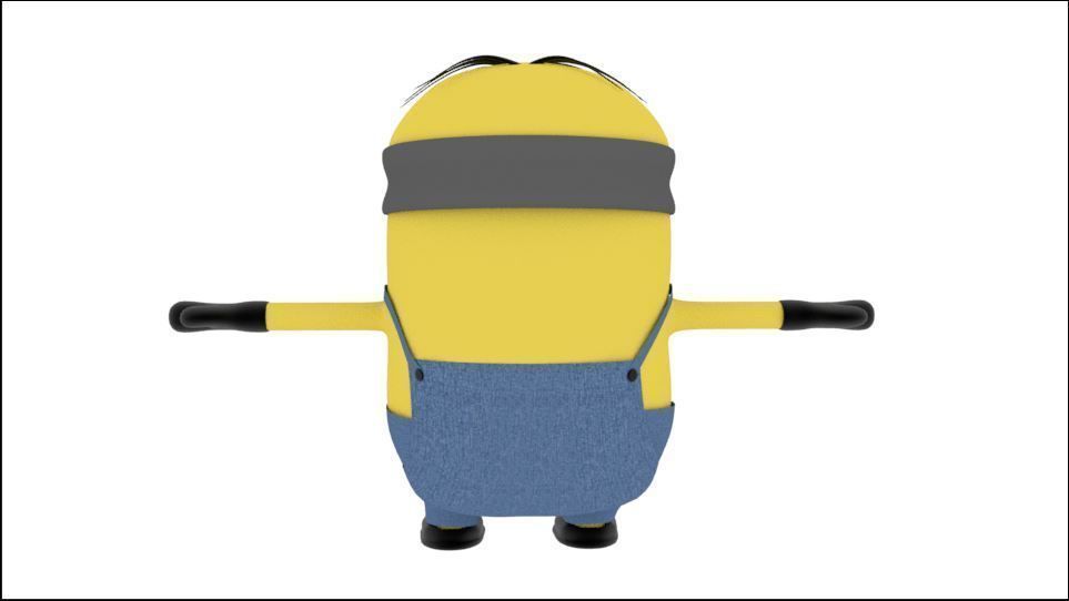 Minion 3D model Free low-poly 3D model_2