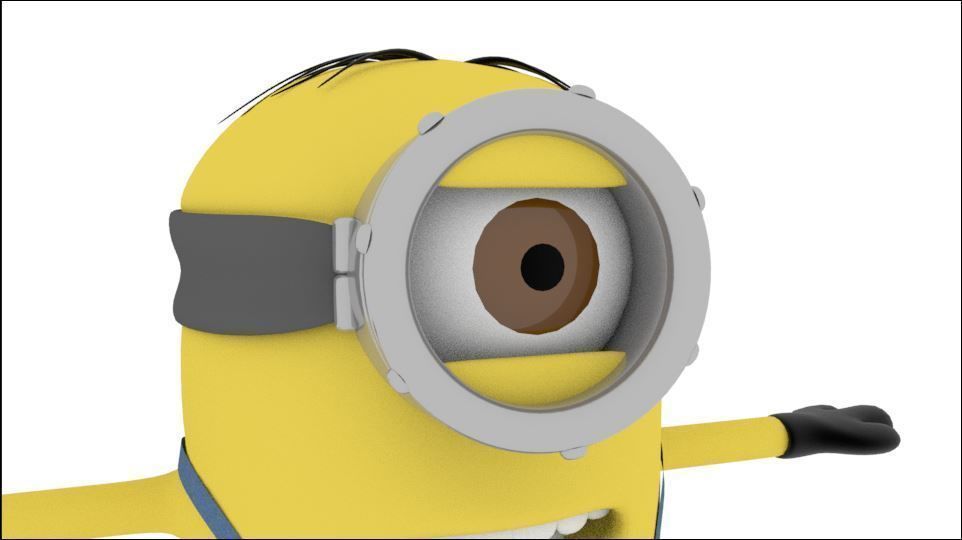 Minion 3D model Free low-poly 3D model_3