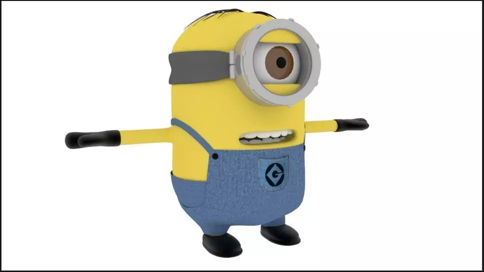 Minion 3D model Free low-poly 3D model_0