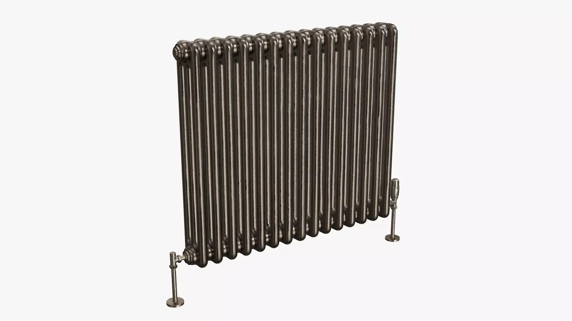 Column bare radiator horizontal 02 3D model_0