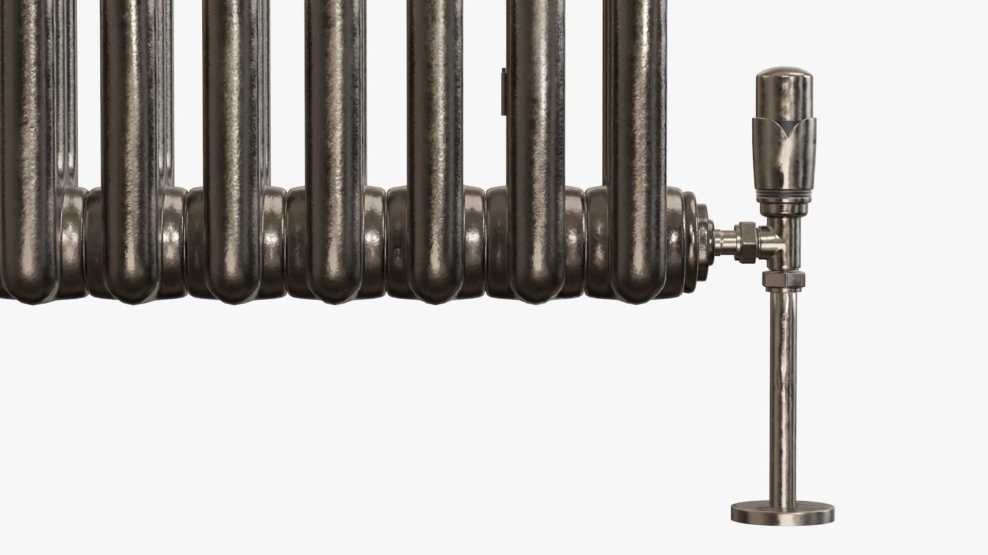 Column bare radiator horizontal 02 3D model_7