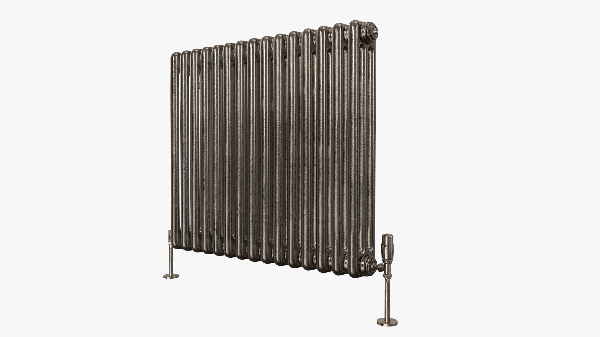 Column bare radiator horizontal 02 3D model_1