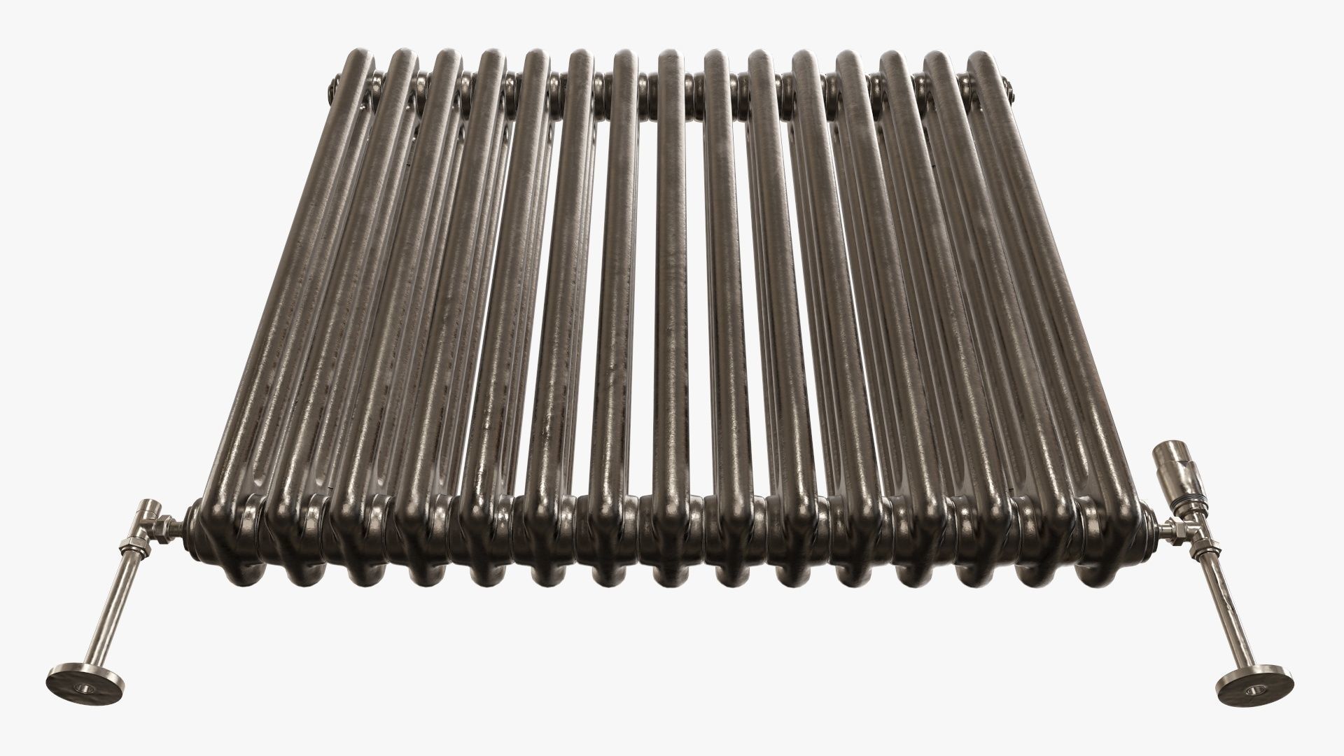 Column bare radiator horizontal 02 3D model_9