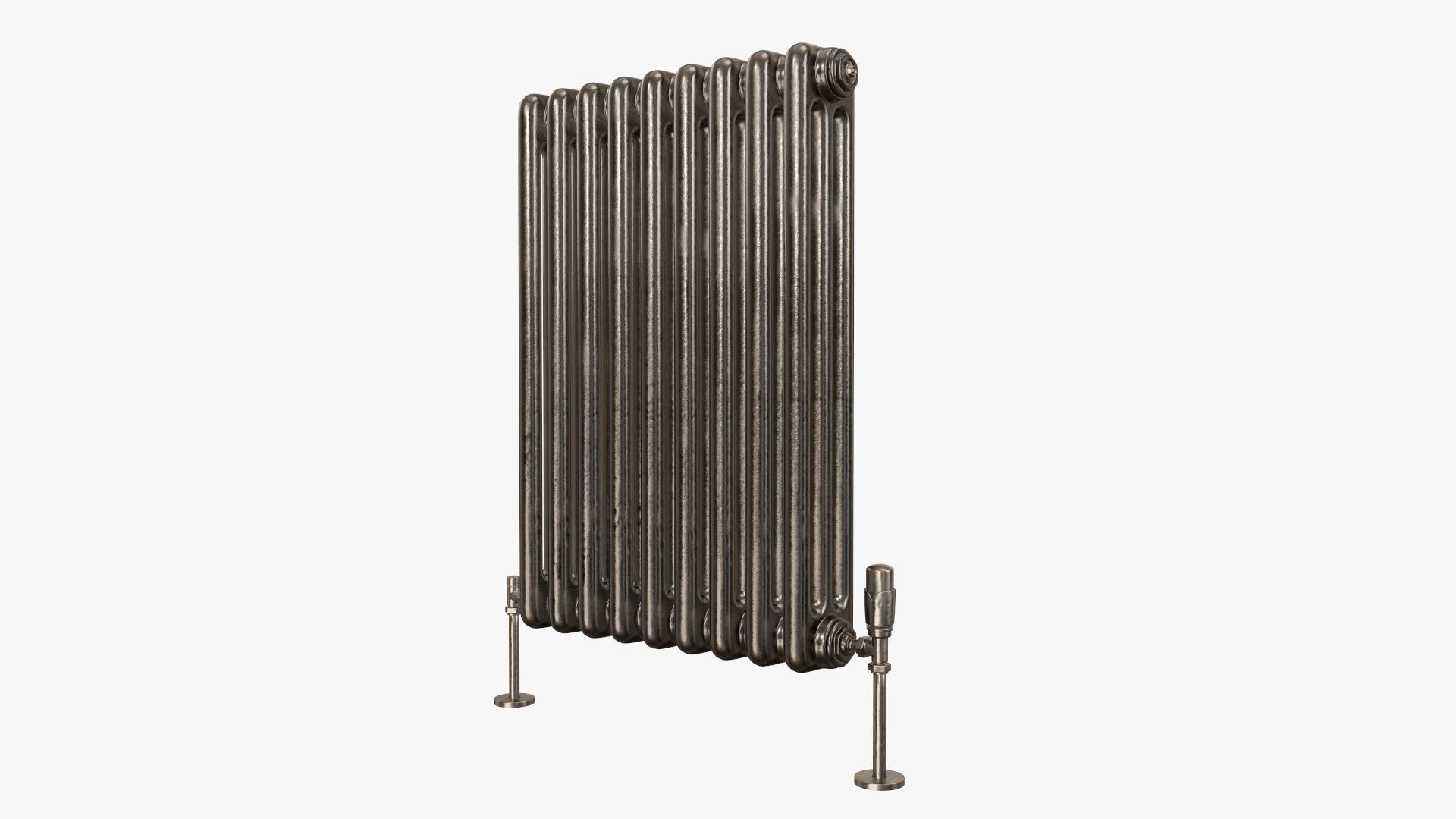 Column bare radiator horizontal 03 3D model_1