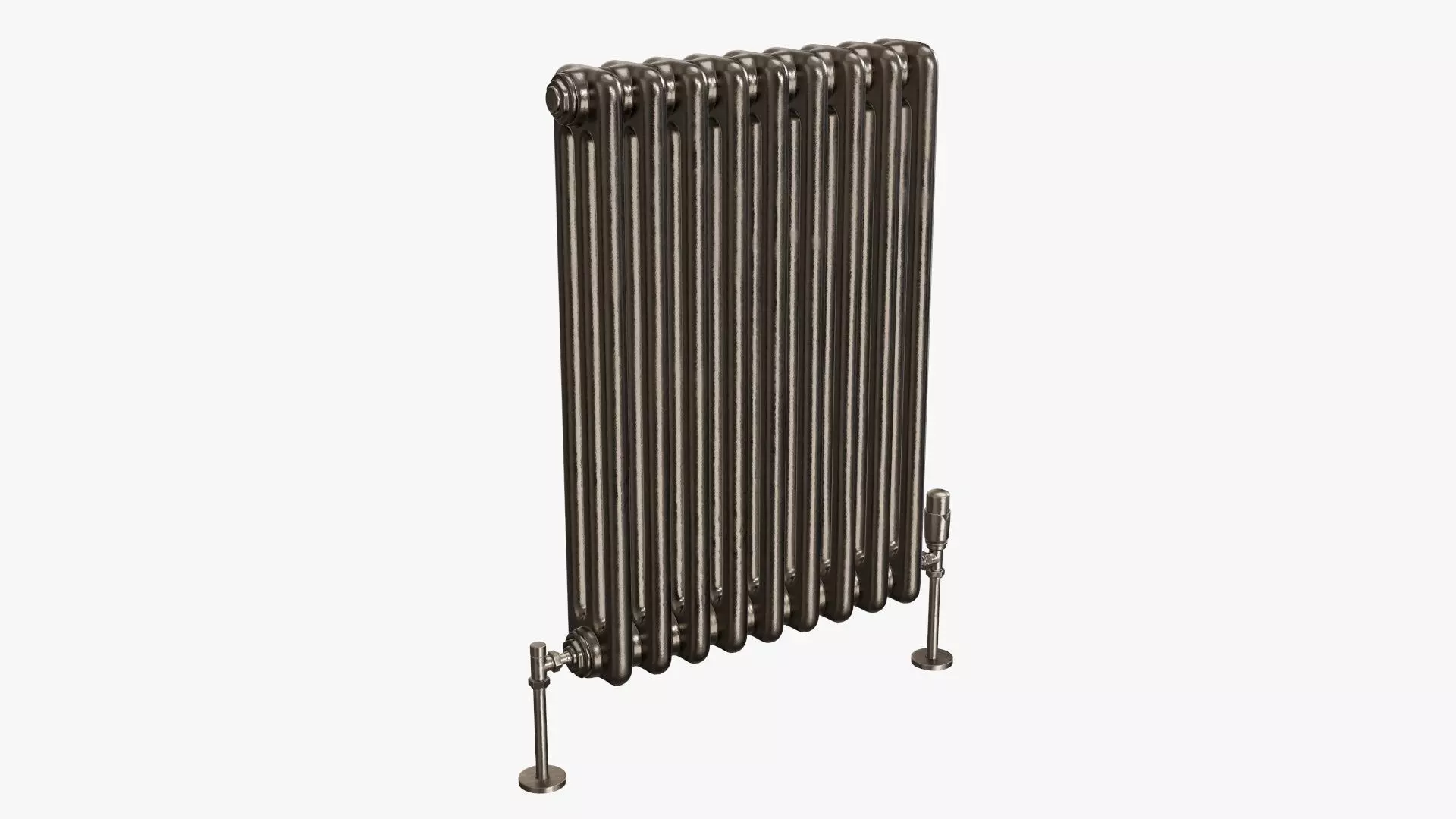 Column bare radiator horizontal 03 3D model_0