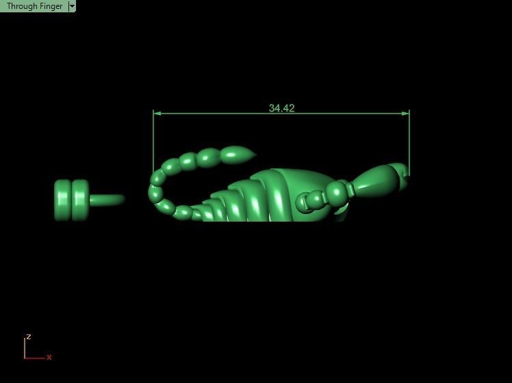 Scorpion bracletes 3D print model_21