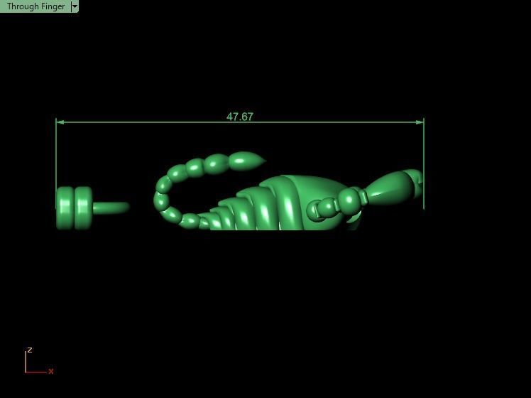 Scorpion bracletes 3D print model_22