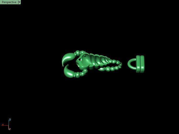 Scorpion bracletes 3D print model_4