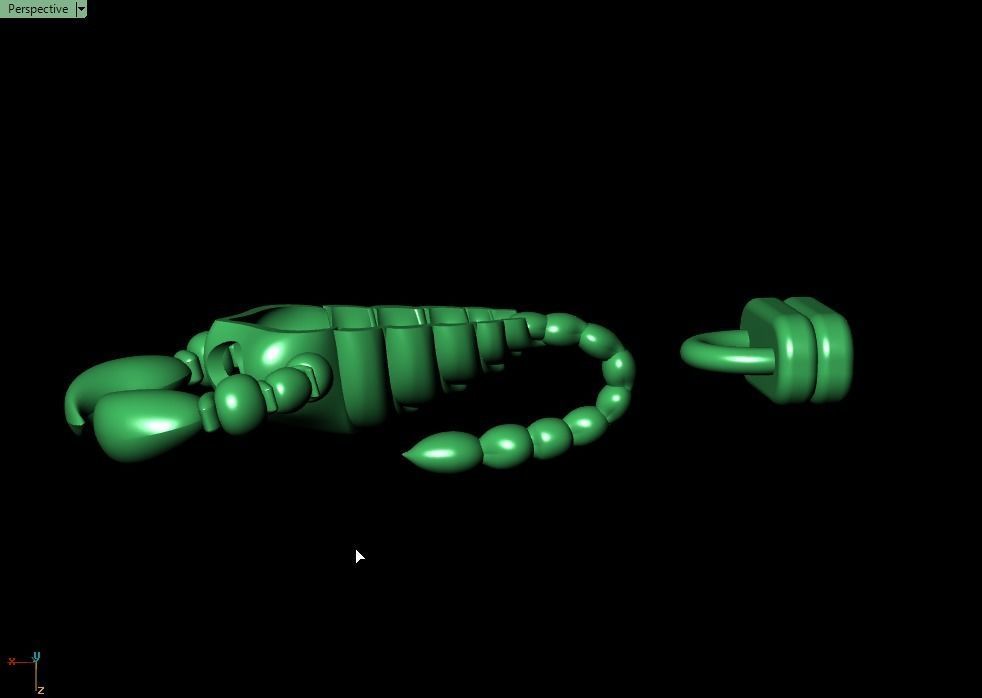 Scorpion bracletes 3D print model_14