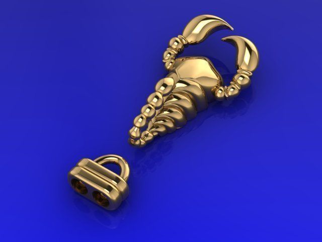 Scorpion bracletes 3D print model_18
