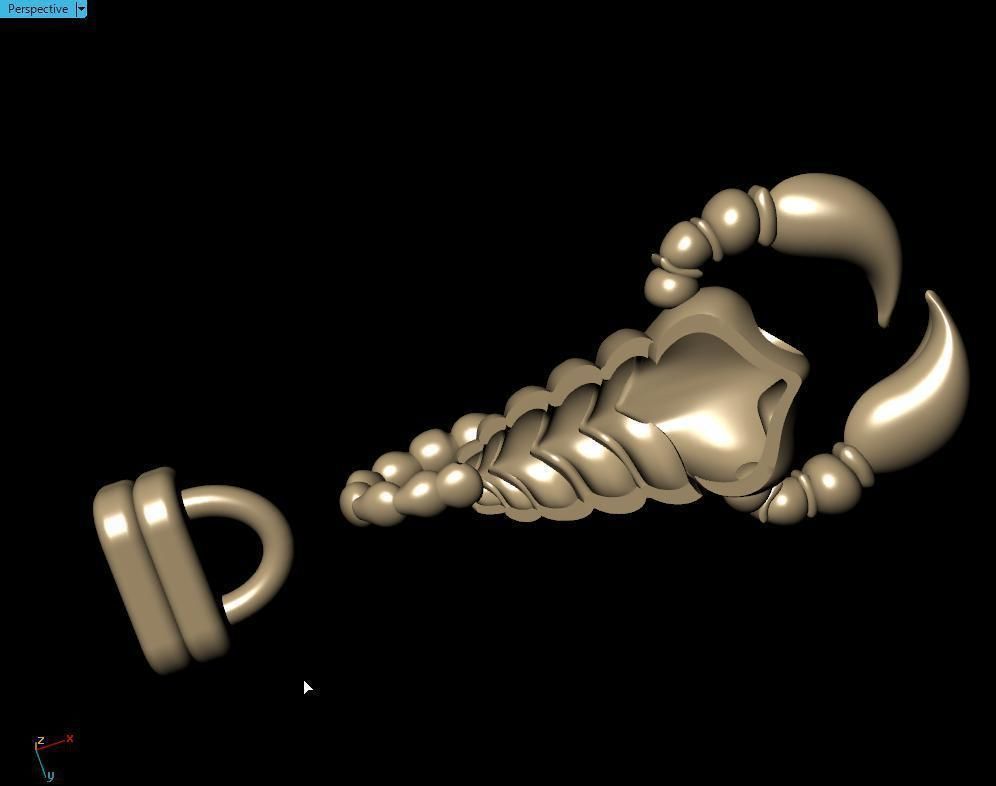 Scorpion bracletes 3D print model_24