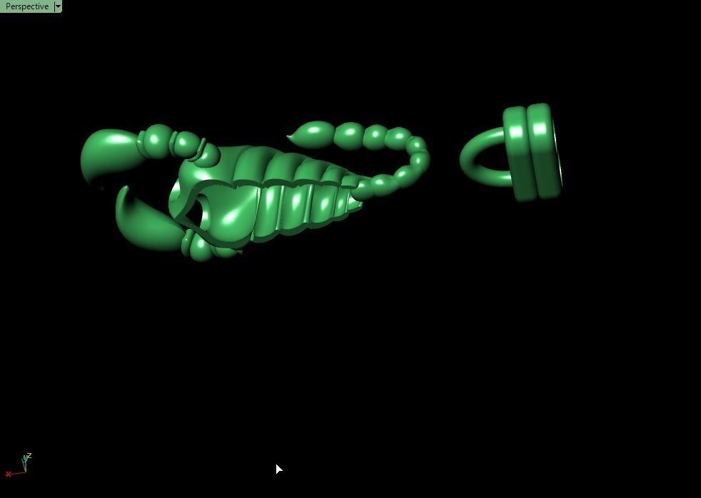 Scorpion bracletes 3D print model_10