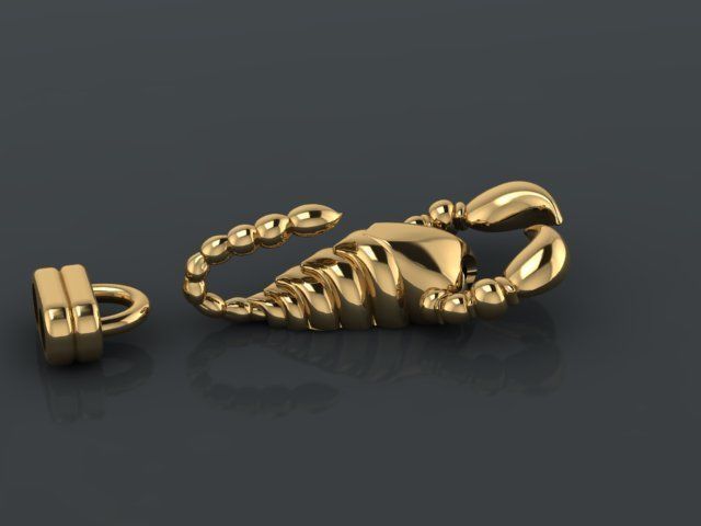 Scorpion bracletes 3D print model_17