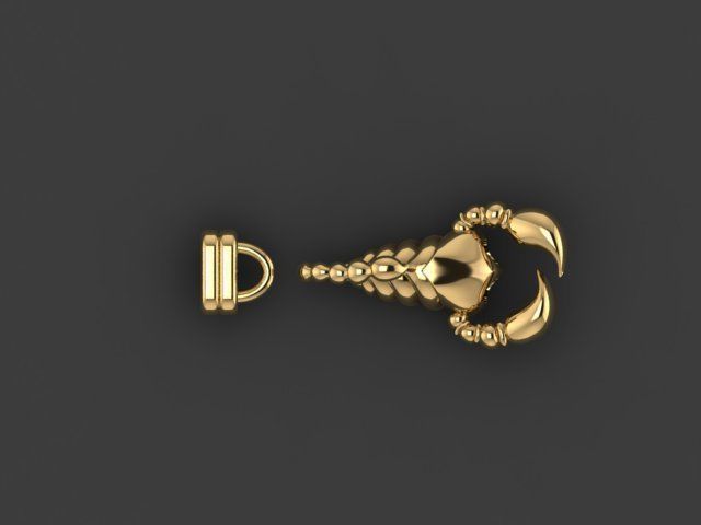 Scorpion bracletes 3D print model_16