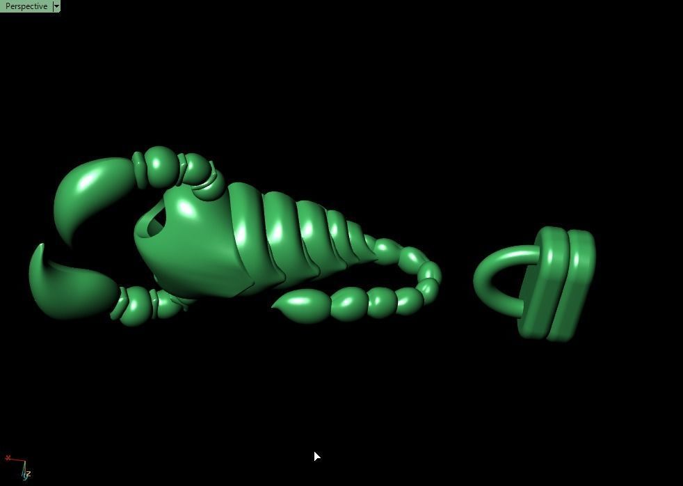 Scorpion bracletes 3D print model_13