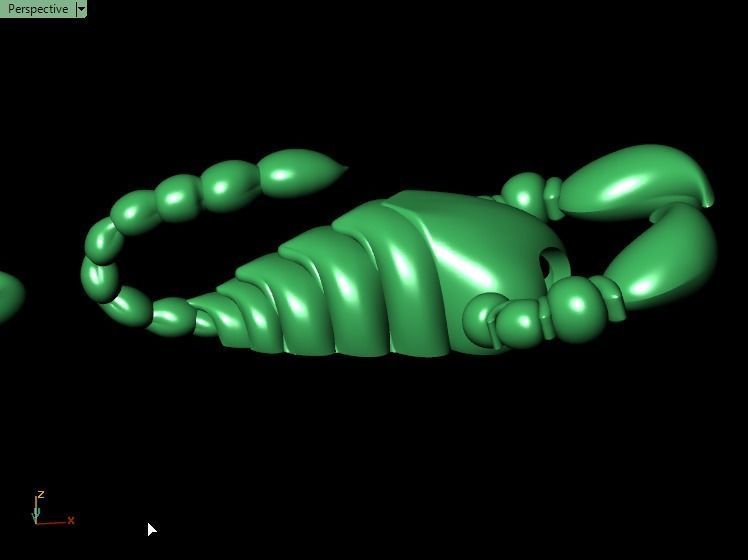 Scorpion bracletes 3D print model_9