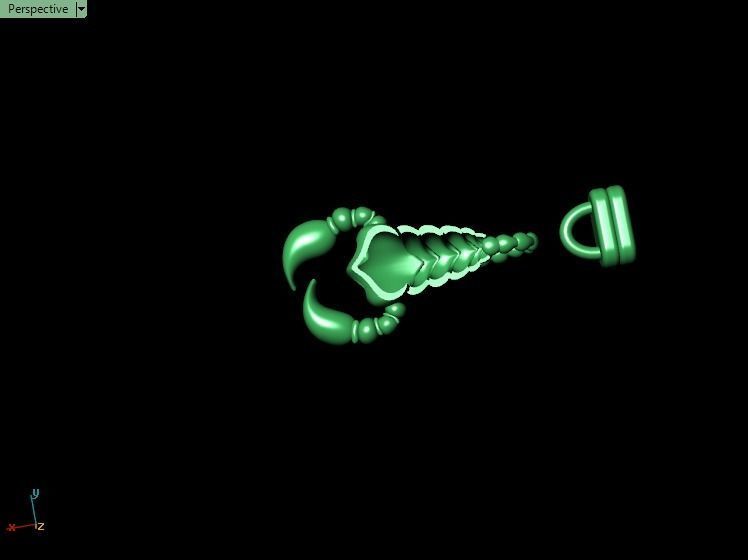 Scorpion bracletes 3D print model_3